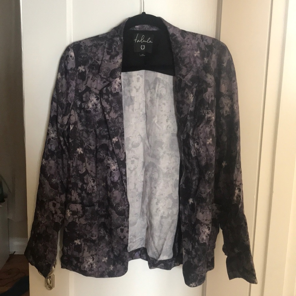 Aritzia floral blazer